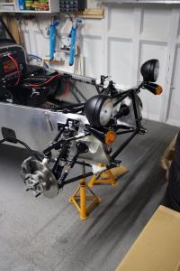 Caterham Academy front suspension